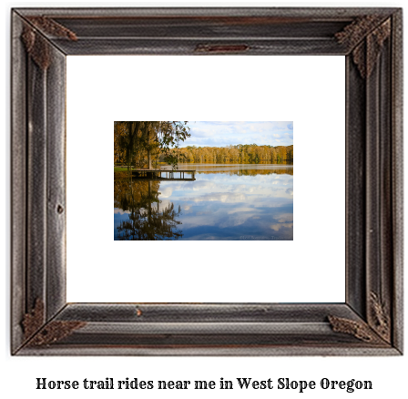 horse trail rides near me in West Slope, Oregon